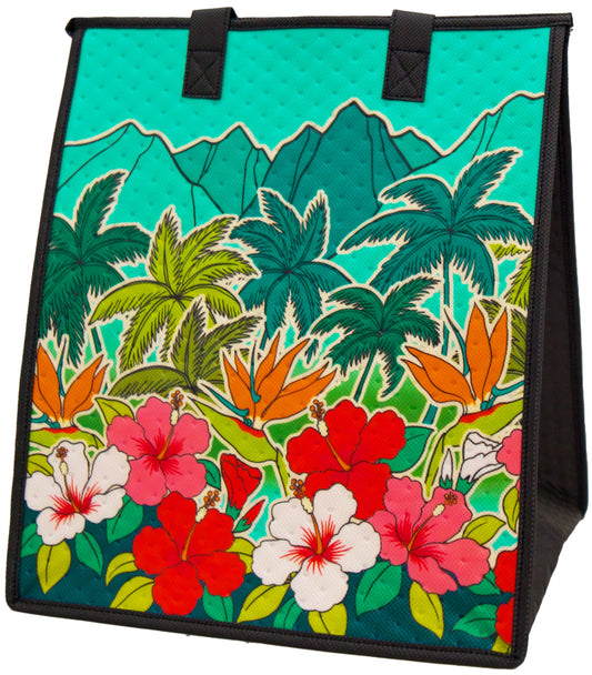 Hibiscus Horizon Aqua - Large Insulated