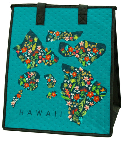Islands in Bloom Teal - Large Insulated