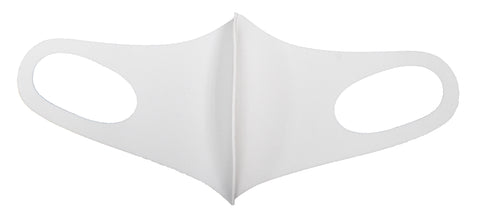 3-Layer Structure Polyester/Spandex Performance Washable Face Mask (Ivory)